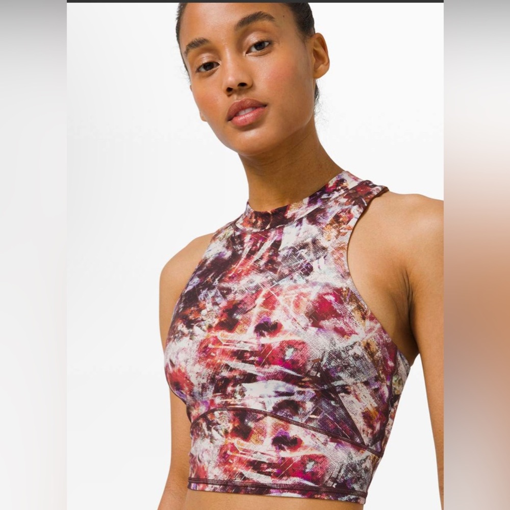 EUC Lululemon Everlux and Mesh Cropped Tank